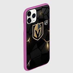 Чехол iPhone 11 Pro матовый Вегас Голден Найтс - НХЛ хоккей, цвет: 3D-фиолетовый — фото 2