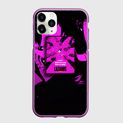 Чехол iPhone 11 Pro матовый Лазарь лекарство аниме сериал, цвет: 3D-фиолетовый