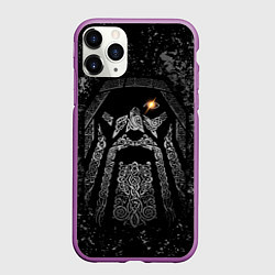 Чехол iPhone 11 Pro матовый Всеотец Один, цвет: 3D-фиолетовый