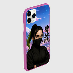 Чехол iPhone 11 Pro матовый Ниндзя Билли Айлиш, цвет: 3D-фиолетовый — фото 2