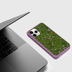 Чехол iPhone 11 Pro матовый Земли Сопряжения - Герои 3, цвет: 3D-фиолетовый — фото 2
