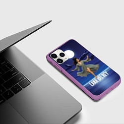 Чехол iPhone 11 Pro матовый Lana Del Rey танцует под луной, цвет: 3D-фиолетовый — фото 2