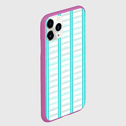 Чехол iPhone 11 Pro матовый Color white cage, цвет: 3D-фиолетовый — фото 2