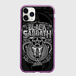 Чехол iPhone 11 Pro матовый Black Sabbath - goat skull