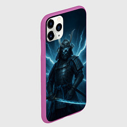 Чехол iPhone 11 Pro матовый Электросамурай, цвет: 3D-фиолетовый — фото 2