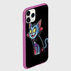 Чехол iPhone 11 Pro матовый Котодракула, цвет: 3D-фиолетовый — фото 2
