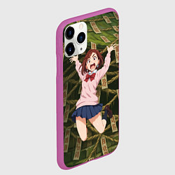 Чехол iPhone 11 Pro матовый Сиратори Айра испуганная в полете, цвет: 3D-фиолетовый — фото 2
