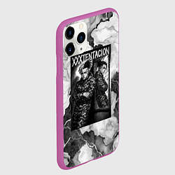 Чехол iPhone 11 Pro матовый XXXTentacion облокотился об зеркало, цвет: 3D-фиолетовый — фото 2