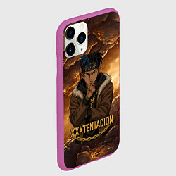 Чехол iPhone 11 Pro матовый XXXTentacion anime style, цвет: 3D-фиолетовый — фото 2