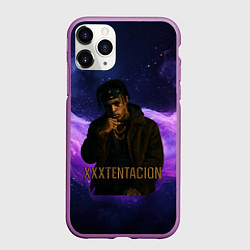 Чехол iPhone 11 Pro матовый XXXTentacion - кулак, цвет: 3D-фиолетовый
