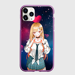 Чехол iPhone 11 Pro матовый Марин Китагава с любовью - Эта фарфоровая кукла вл, цвет: 3D-фиолетовый