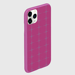 Чехол iPhone 11 Pro матовый Color pink stripes, цвет: 3D-фиолетовый — фото 2