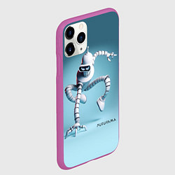 Чехол iPhone 11 Pro матовый Spider Bender - meme, цвет: 3D-фиолетовый — фото 2