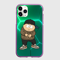 Чехол iPhone 11 Pro матовый Эрик Картман одет как подросток, цвет: 3D-фиолетовый