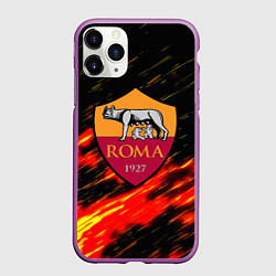 Чехол iPhone 11 Pro матовый Romo огненные штрихи, цвет: 3D-фиолетовый