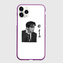 Чехол iPhone 11 Pro матовый Джин bts, цвет: 3D-фиолетовый