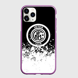 Чехол iPhone 11 Pro матовый Inter краски, цвет: 3D-фиолетовый