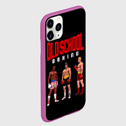 Чехол iPhone 11 Pro матовый Старая школа бокса, цвет: 3D-фиолетовый — фото 2