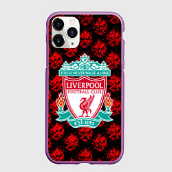 Чехол iPhone 11 Pro матовый Liverpool samurai, цвет: 3D-фиолетовый