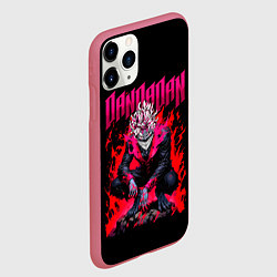 Чехол iPhone 11 Pro матовый Дандадан, Окарун, цвет: 3D-малиновый — фото 2