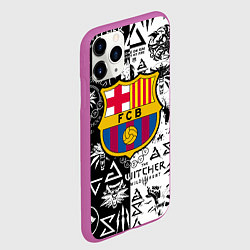 Чехол iPhone 11 Pro матовый Barcelona логотипы ведьмак, цвет: 3D-фиолетовый — фото 2