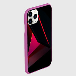 Чехол iPhone 11 Pro матовый Geometric shapes, цвет: 3D-фиолетовый — фото 2