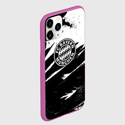 Чехол iPhone 11 Pro матовый Бавария Мюнхен крылья краски, цвет: 3D-фиолетовый — фото 2