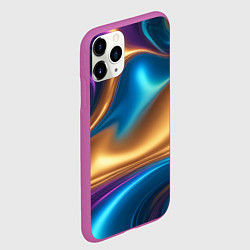 Чехол iPhone 11 Pro матовый Сплавы разноцветные, цвет: 3D-фиолетовый — фото 2