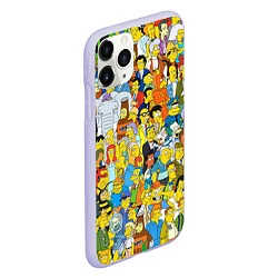 Чехол iPhone 11 Pro матовый Simpsons Stories, цвет: 3D-светло-сиреневый — фото 2