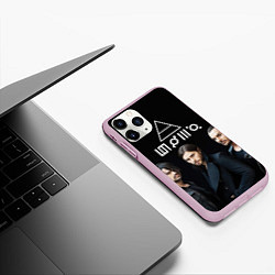 Чехол iPhone 11 Pro матовый 30 seconds to mars, цвет: 3D-розовый — фото 2
