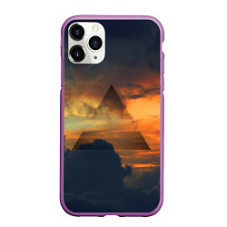 Чехол iPhone 11 Pro матовый 30 seconds to mars, цвет: 3D-фиолетовый