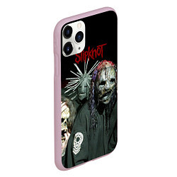 Чехол iPhone 11 Pro матовый Slipknot, цвет: 3D-розовый — фото 2