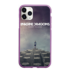 Чехол iPhone 11 Pro матовый Imagine Dragons: Night Visions, цвет: 3D-фиолетовый