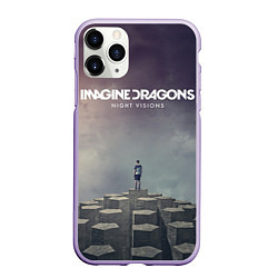 Чехол iPhone 11 Pro матовый Imagine Dragons: Night Visions, цвет: 3D-светло-сиреневый