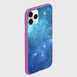 Чехол iPhone 11 Pro матовый Космос, цвет: 3D-фиолетовый — фото 2