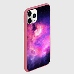 Чехол iPhone 11 Pro матовый Космос, цвет: 3D-малиновый — фото 2