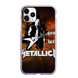 Чехол iPhone 11 Pro матовый Metallica: James Hetfield, цвет: 3D-светло-сиреневый