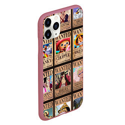 Чехол iPhone 11 Pro матовый One Piece, цвет: 3D-малиновый — фото 2