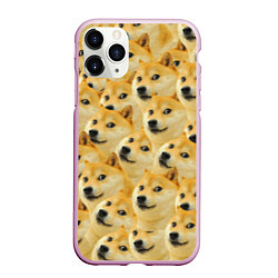 Чехол iPhone 11 Pro матовый Doge, цвет: 3D-розовый