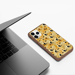 Чехол iPhone 11 Pro матовый Doge, цвет: 3D-коричневый — фото 2