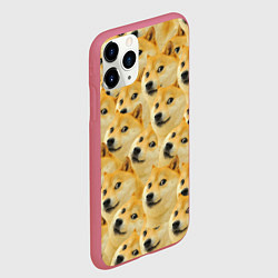 Чехол iPhone 11 Pro матовый Doge, цвет: 3D-малиновый — фото 2