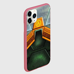 Чехол iPhone 11 Pro матовый Gordon Freeman: Costume, цвет: 3D-малиновый — фото 2