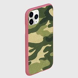 Чехол iPhone 11 Pro матовый Хаки, цвет: 3D-малиновый — фото 2