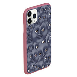Чехол iPhone 11 Pro матовый Эмодзи, цвет: 3D-малиновый — фото 2