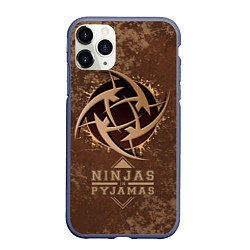 Чехол iPhone 11 Pro матовый Ninjas In Pyjamas, цвет: 3D-серый