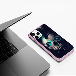 Чехол iPhone 11 Pro матовый Skull eyes, цвет: 3D-розовый — фото 2