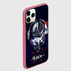 Чехол iPhone 11 Pro матовый Love pirate station, цвет: 3D-малиновый — фото 2