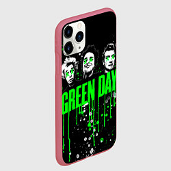 Чехол iPhone 11 Pro матовый Green Day: Acid Colour, цвет: 3D-малиновый — фото 2