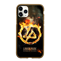 Чехол iPhone 11 Pro матовый Linkin Park: Burning the skies, цвет: 3D-коричневый