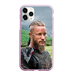 Чехол iPhone 11 Pro матовый Рагнар Лодброк, цвет: 3D-розовый